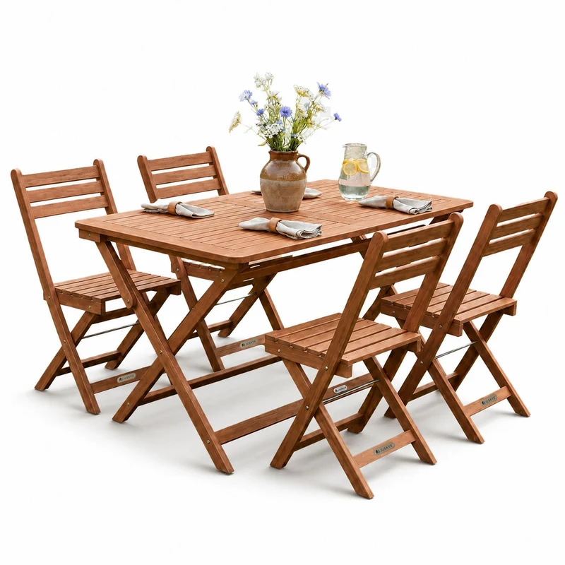 Salon de jardin Rimini en bois d'acacia