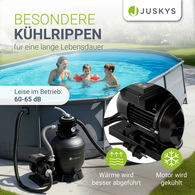 Système de filtration à sable pour piscines jusqu'à 30 000 litres