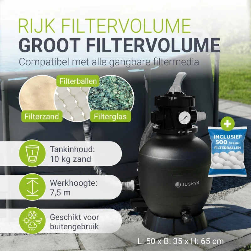 Système de filtration à sable pour piscines jusqu'à 30 000 litres