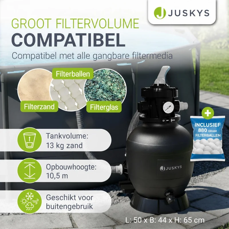 Système de filtration à sable pour piscines jusqu'à 30 000 litres