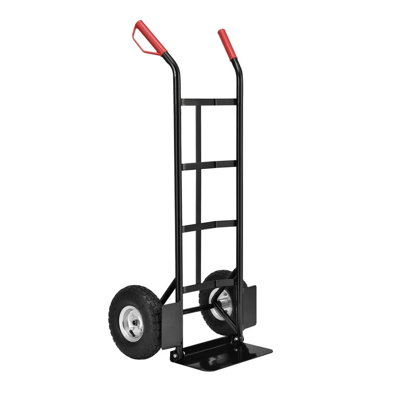 Diable de manutention Basic – pliable, charge 100 kg, noir