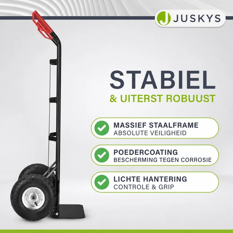 Diable de manutention Basic – pliable, charge 100 kg, noir