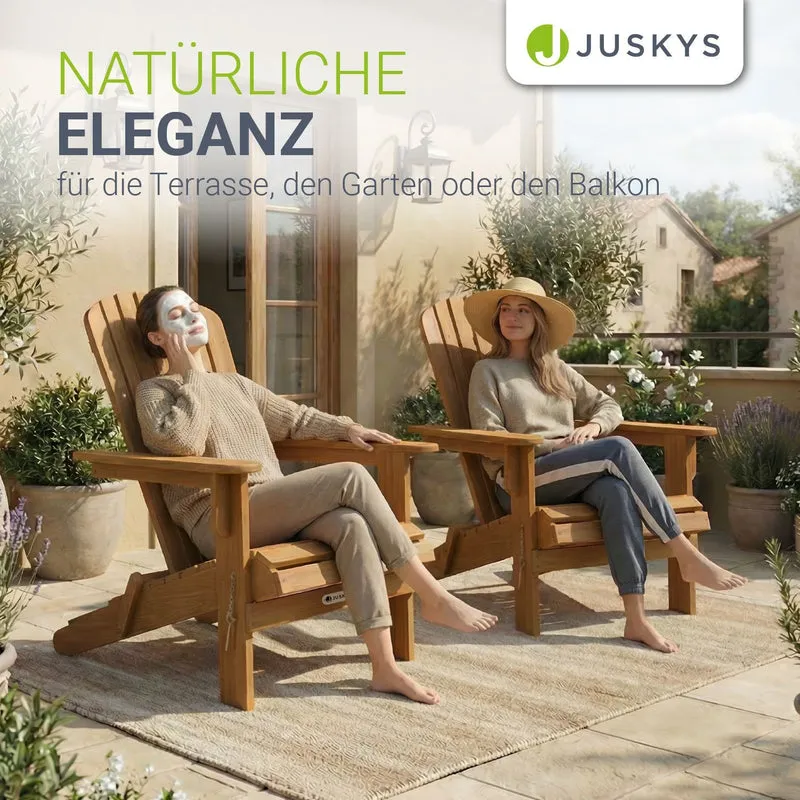 Chaise longue pliante de jardin Korfu – bois d'acacia