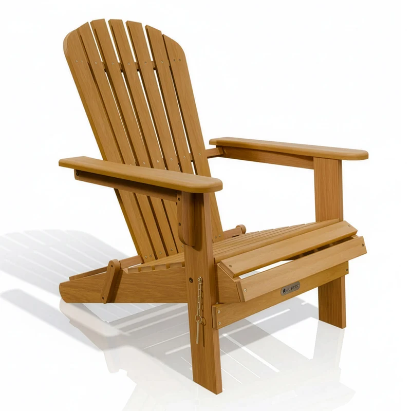 Chaise longue pliante de jardin Korfu – bois d'acacia