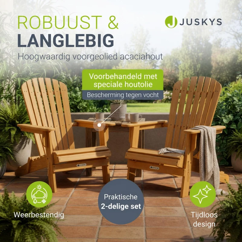 Chaise longue pliante de jardin Korfu – bois d'acacia