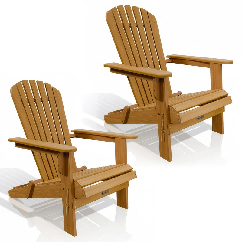Chaise longue pliante de jardin Korfu – bois d'acacia