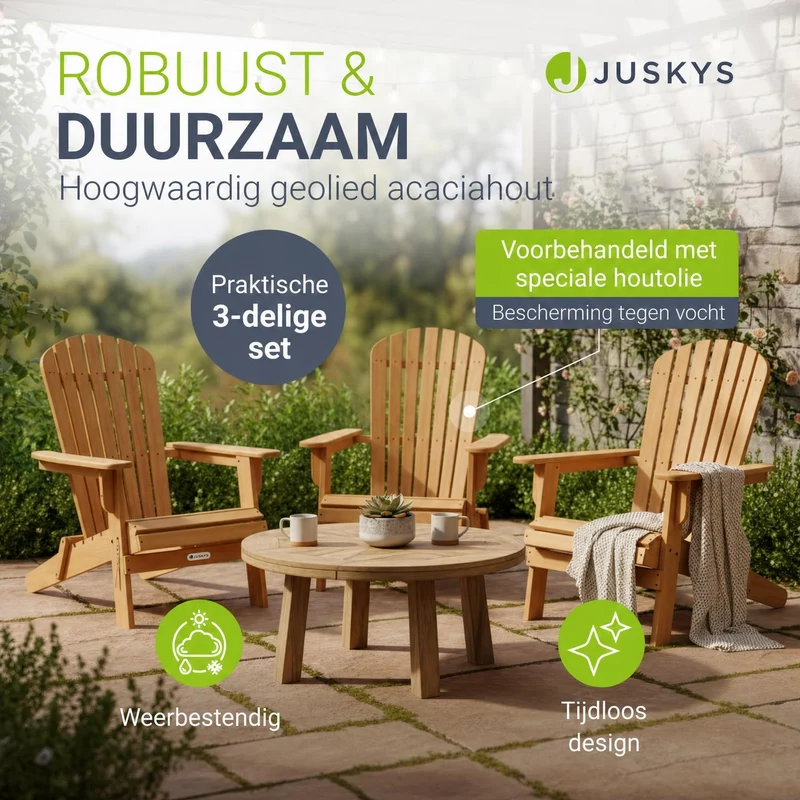 Chaise longue pliante de jardin Korfu – bois d'acacia