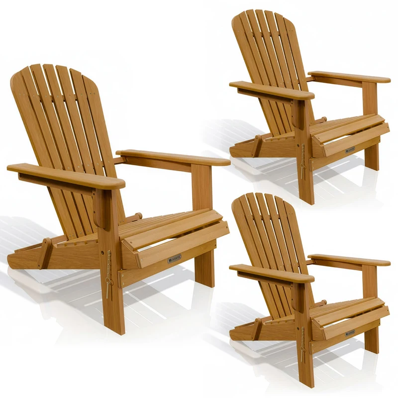 Chaise longue pliante de jardin Korfu – bois d'acacia