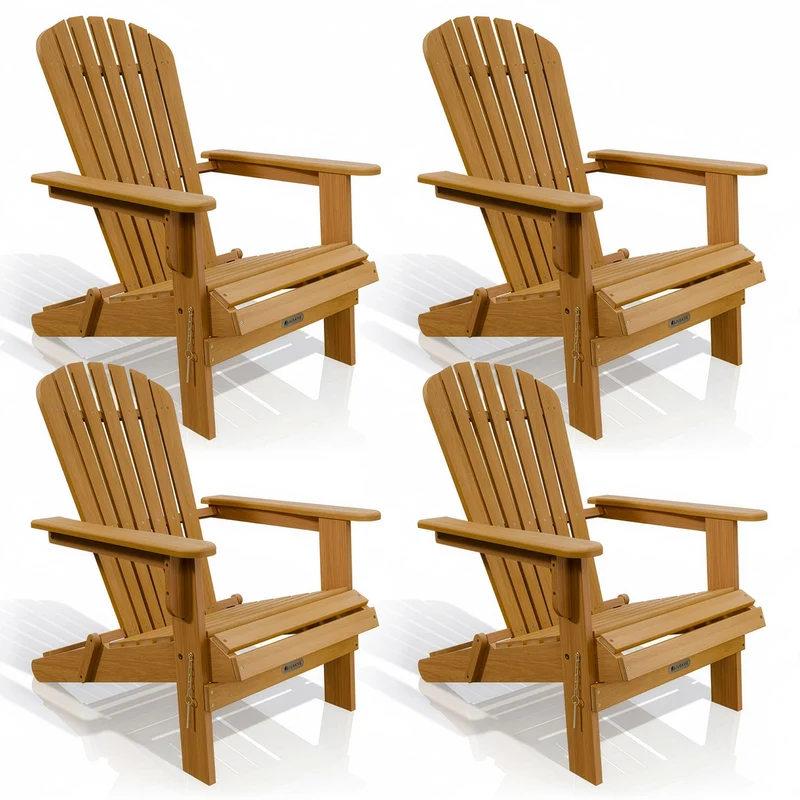 Chaise longue pliante de jardin Korfu – bois d'acacia
