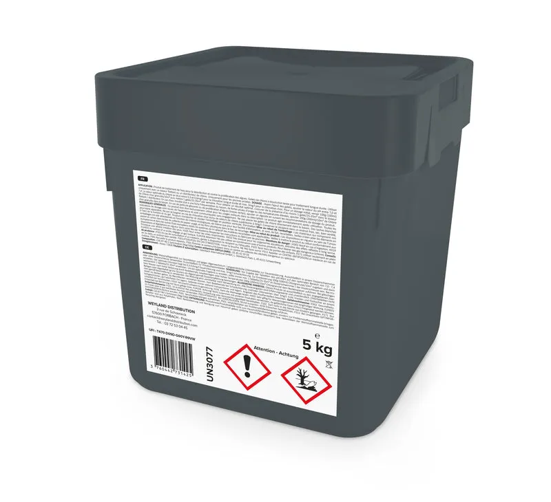 Chlore lent en galets 200 g seau 5 kg Aqualyn
