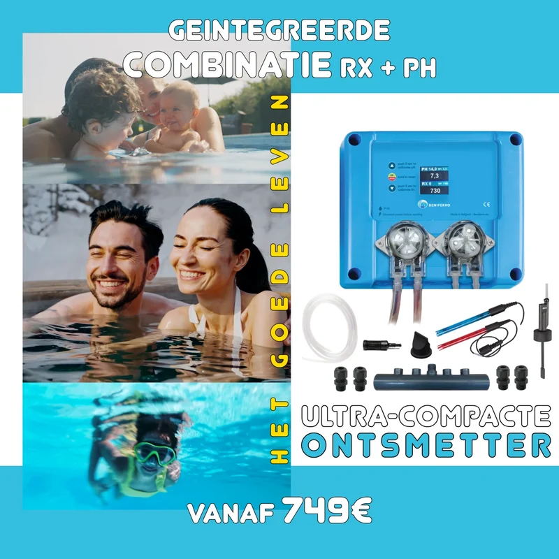 Pool TWIN COMBO - Doseur chlore/pH 12V compact - kit à monter soi-même - piscine/spa 1 à 150 m³