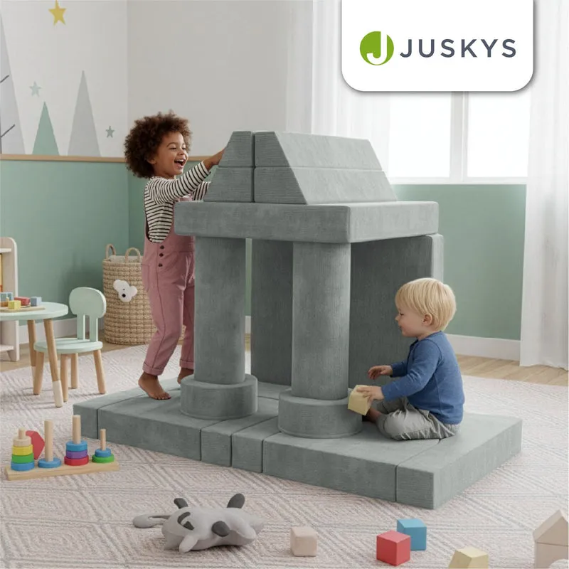 Canapé enfant Kayo en velours côtelé – modulable, lit d'appoint