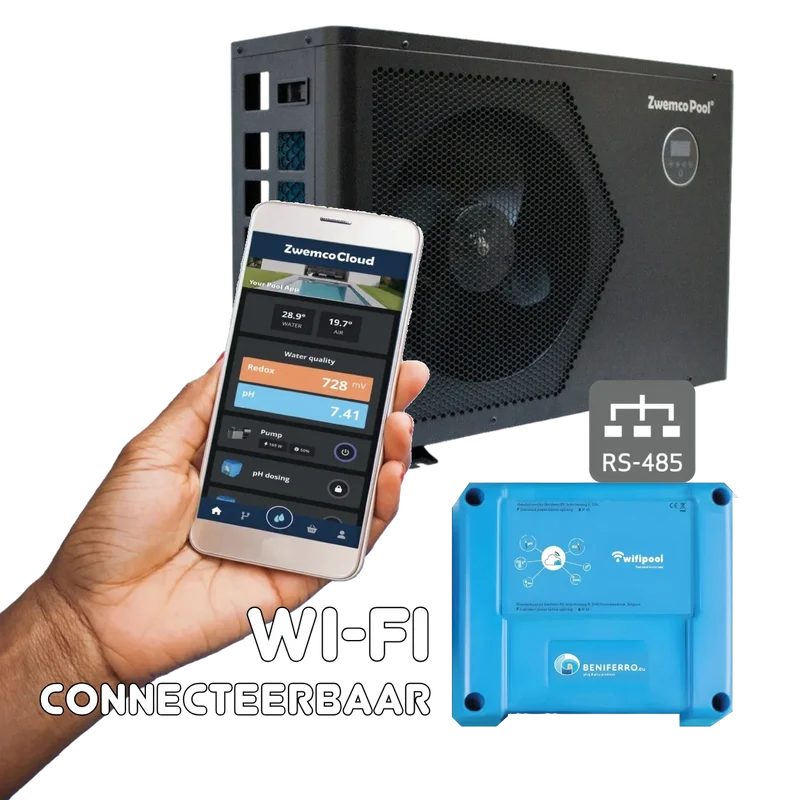 Pompe à chaleur Inverter 18 kW pour piscine jusqu'à 80 m³ - avec interface RS485