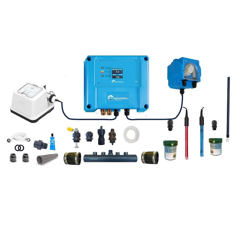 Générateur de chlore EL à électrolyse au sel - Kit DIY avec contrôle pH et RX