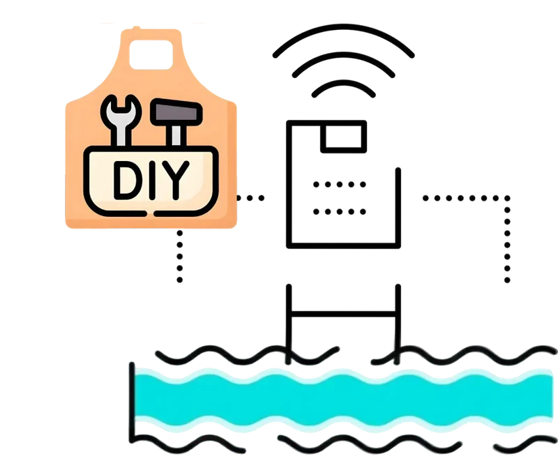Générateur de chlore EL à électrolyse au sel - Kit DIY avec contrôle pH et RX