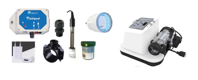 Electrolyseur au sel - kit bricoleur avec contrôle domotique wfifipool (accessoires inclus)
