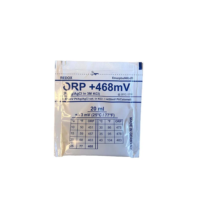 Liquide d'étalonnage / tampon redox 468 mV - Sachet de 20 ml