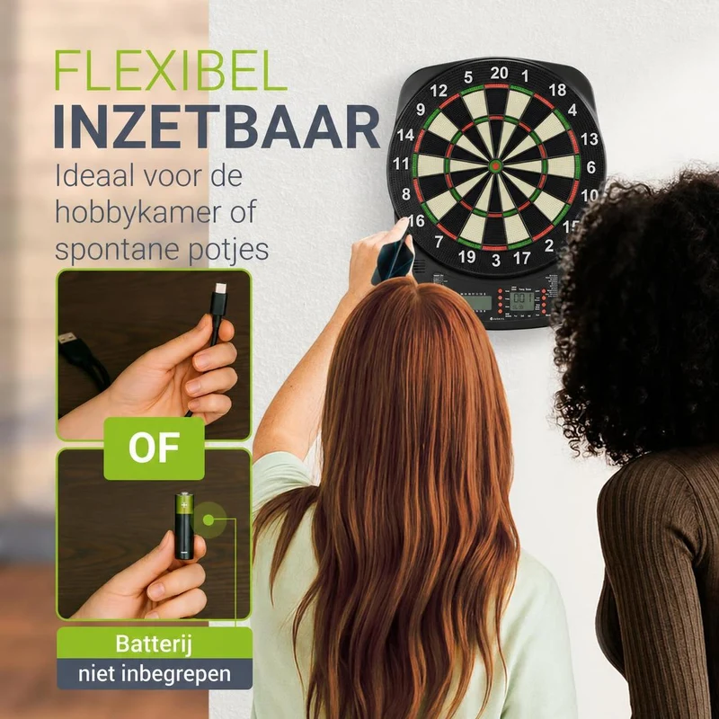 Cible de fléchettes électronique – 32 jeux