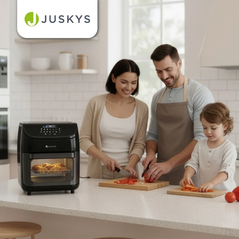 Friteuse sans huile 12 L à air chaud – 10 programmes, noir