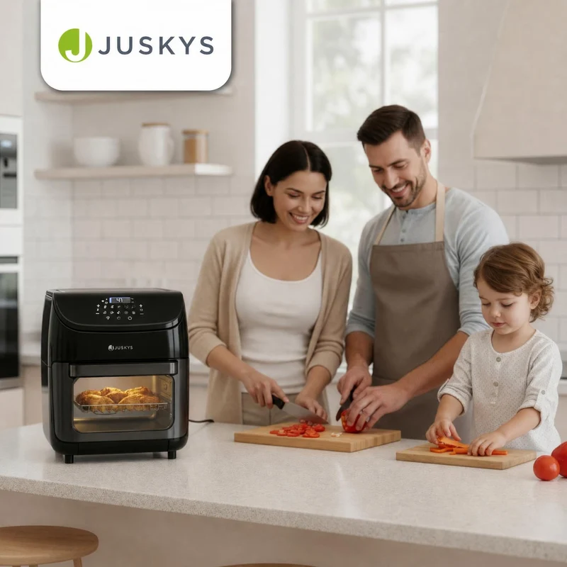 Friteuse sans huile 12 L à air chaud – 10 programmes, noir