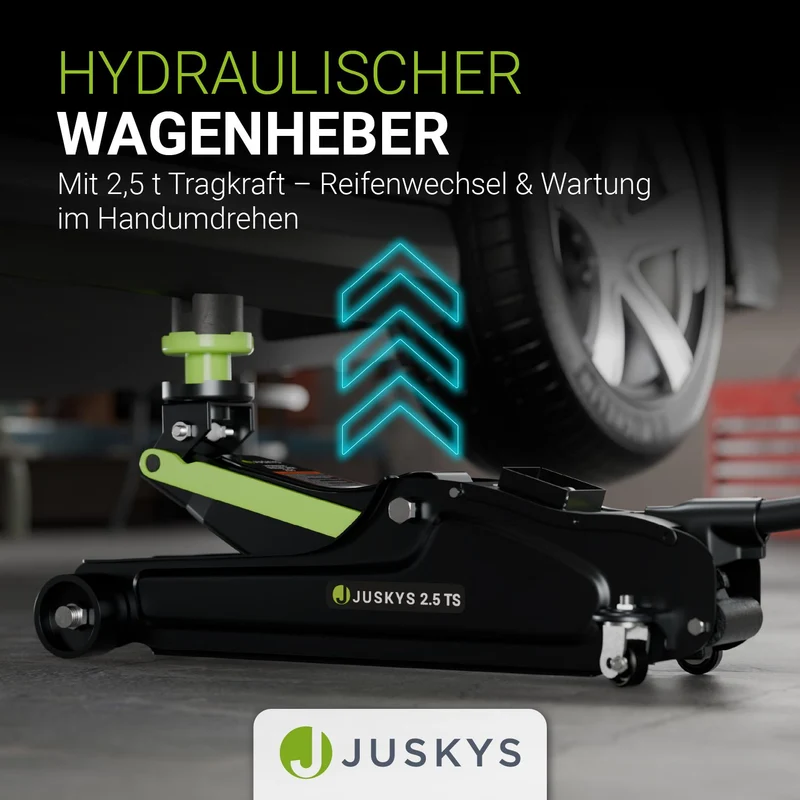 Cric de voiture hydraulique 2,5 t – avec boîte de transport