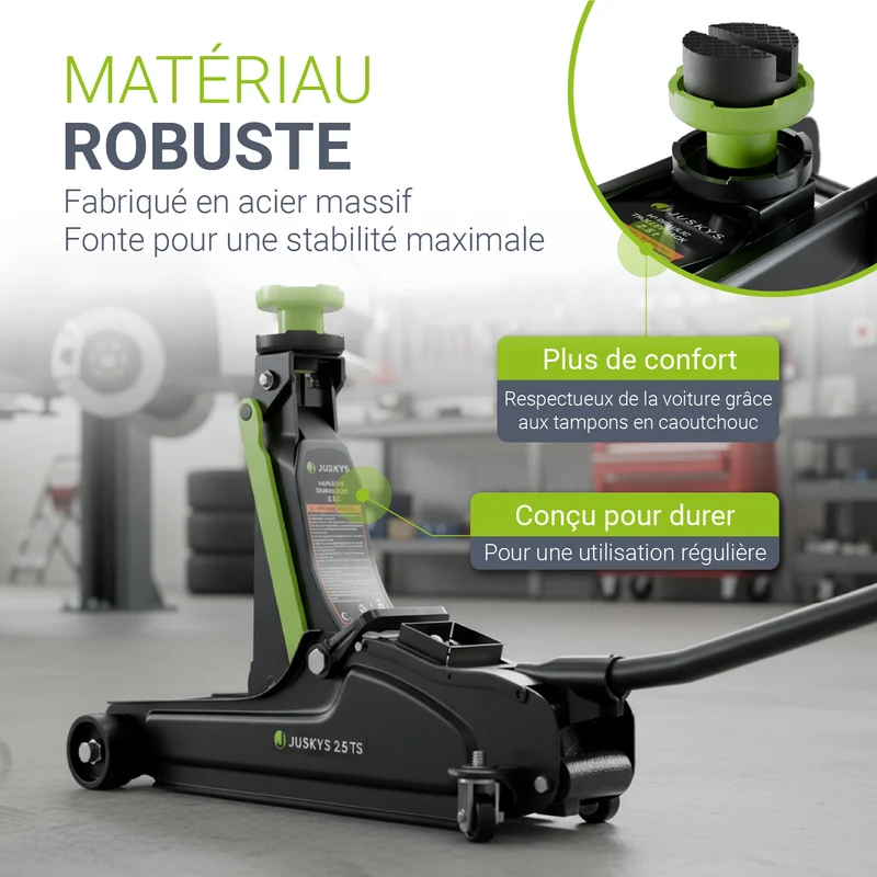 Cric de voiture hydraulique 2,5 t – avec boîte de transport