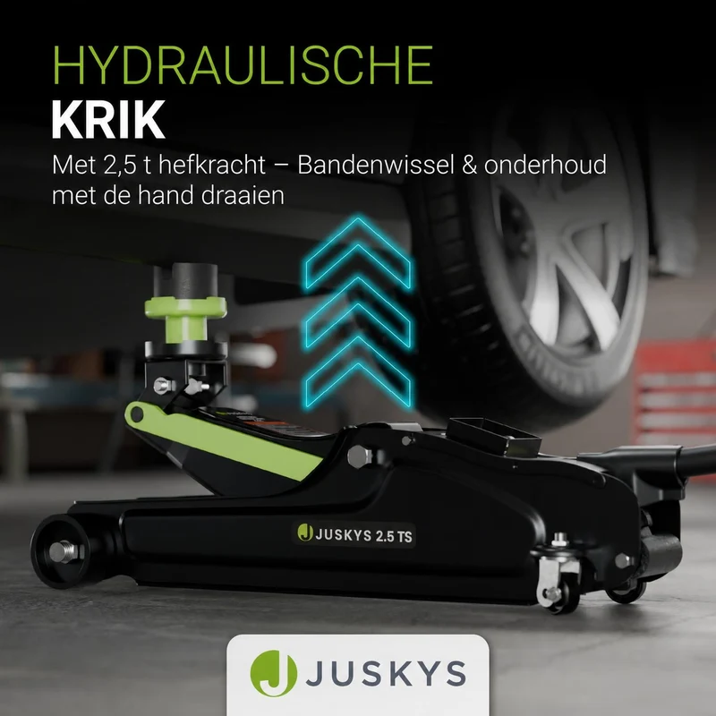 Cric de voiture hydraulique 2,5 t – avec boîte de transport