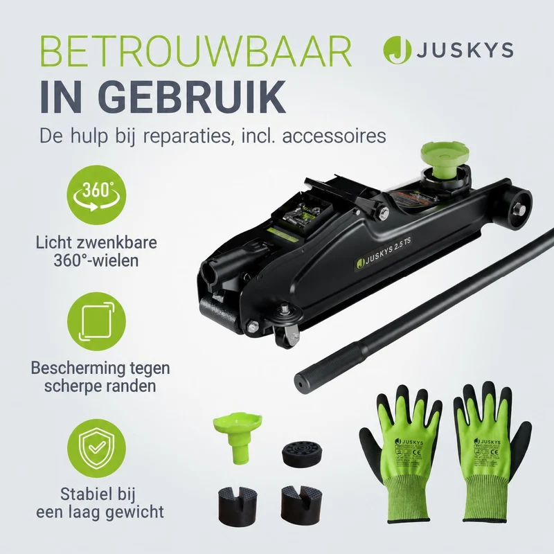 Cric de voiture hydraulique 2,5 t – avec boîte de transport