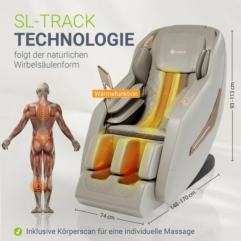 Fauteuil de massage Paros – chauffage et Bluetooth