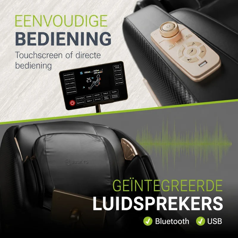 Fauteuil de massage Paros – chauffage et Bluetooth