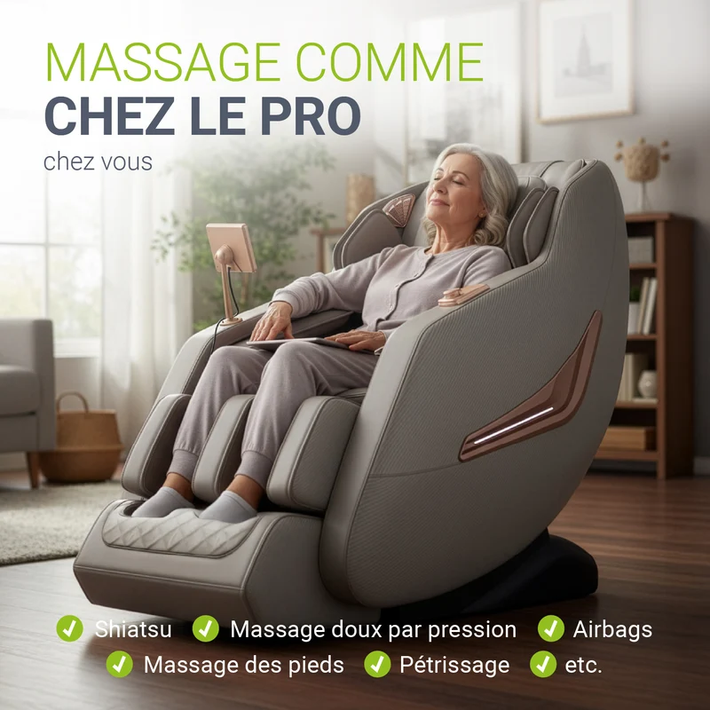 Fauteuil de massage Paros – chauffage et Bluetooth