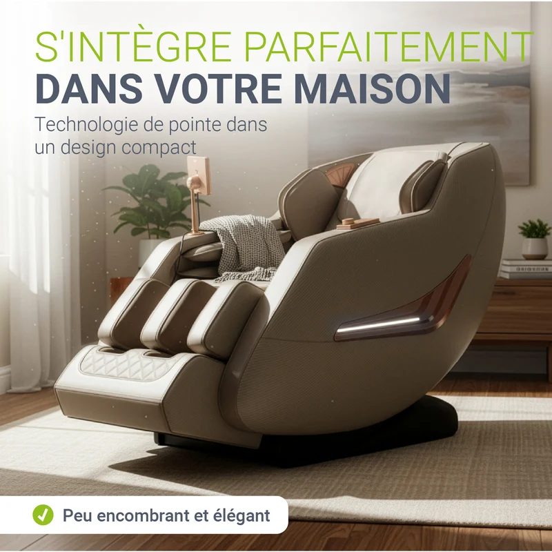 Fauteuil de massage Paros – chauffage et Bluetooth