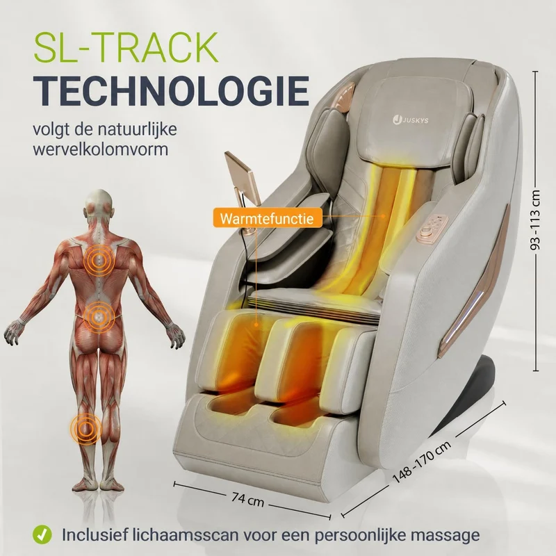 Fauteuil de massage Paros – chauffage et Bluetooth