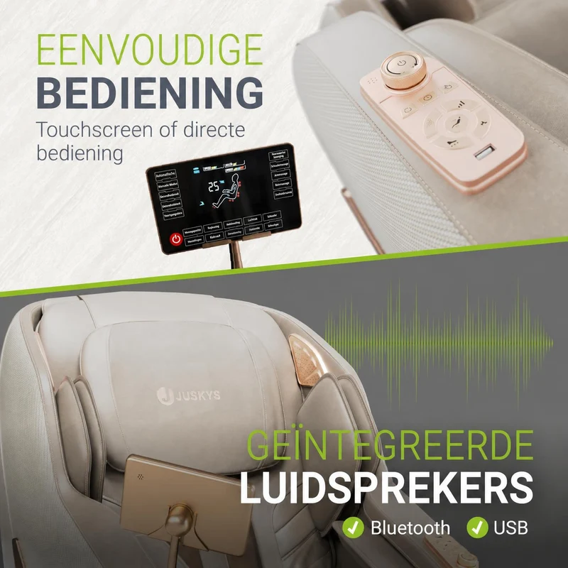 Fauteuil de massage Paros – chauffage et Bluetooth