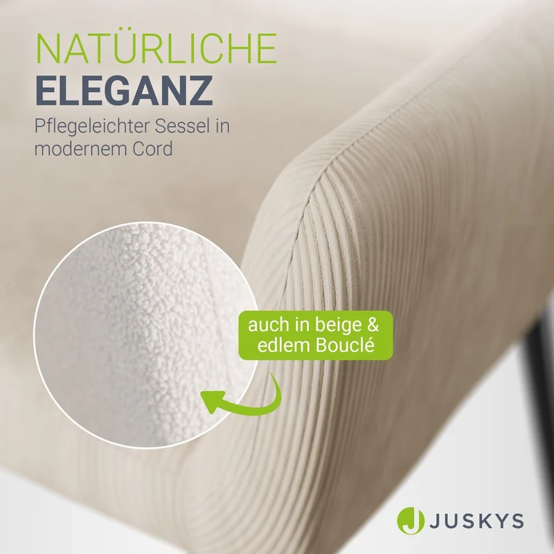 Fauteuil à oreilles avec tabouret Odense en option