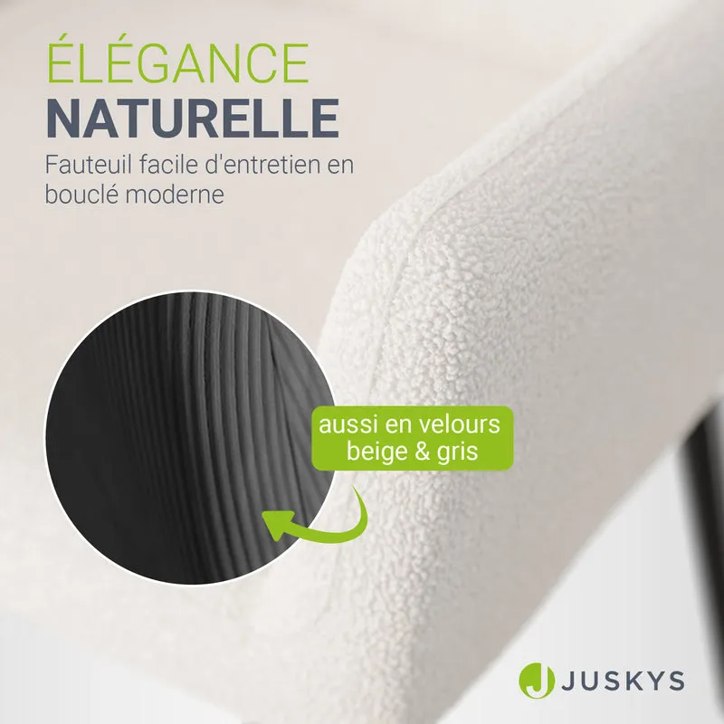 Fauteuil à oreilles avec tabouret Odense en option