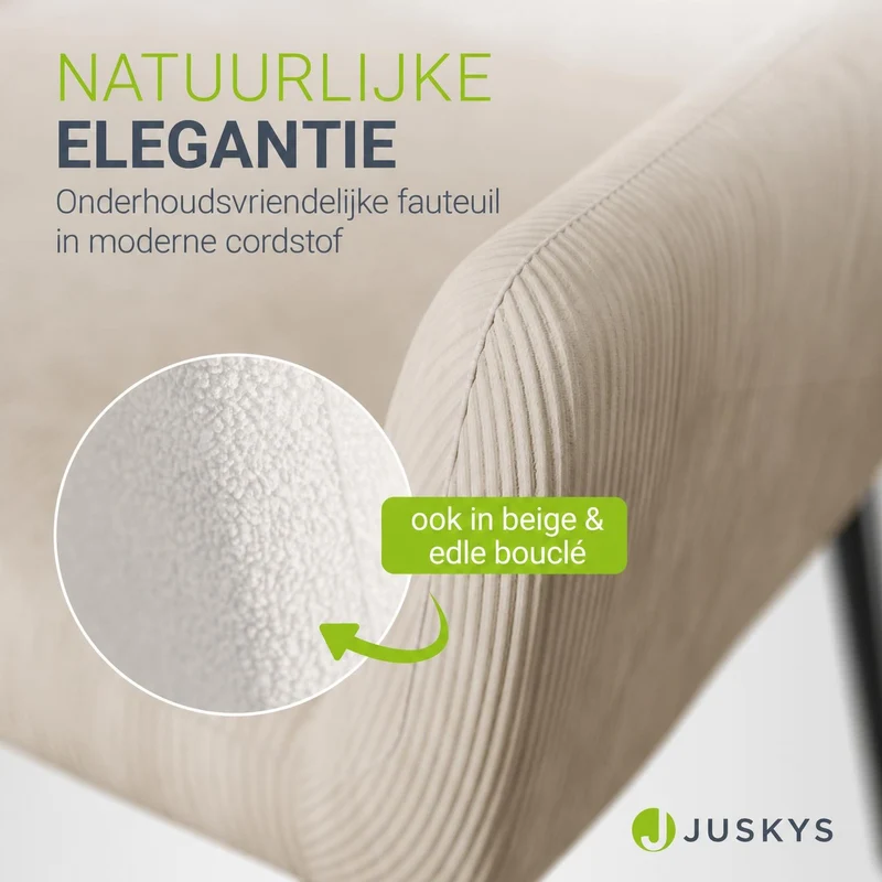 Fauteuil à oreilles avec tabouret Odense en option