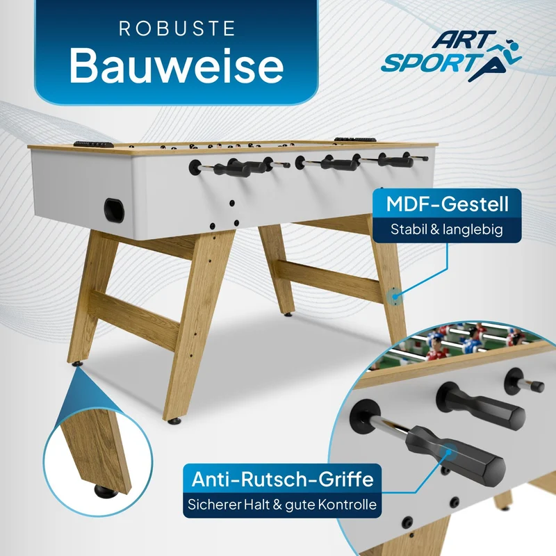 Baby-foot ProKick – pour enfants et adultes, noir