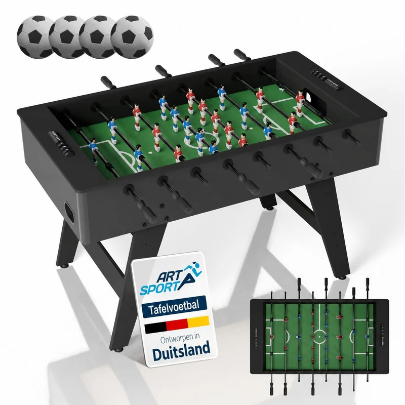Baby-foot ProKick – pour enfants et adultes, noir