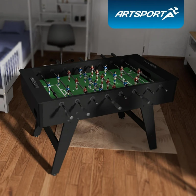 Baby-foot ProKick – pour enfants et adultes, noir