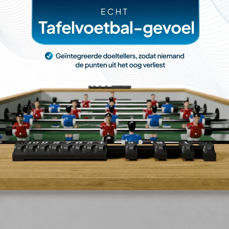 Baby-foot ProKick – pour enfants et adultes, noir