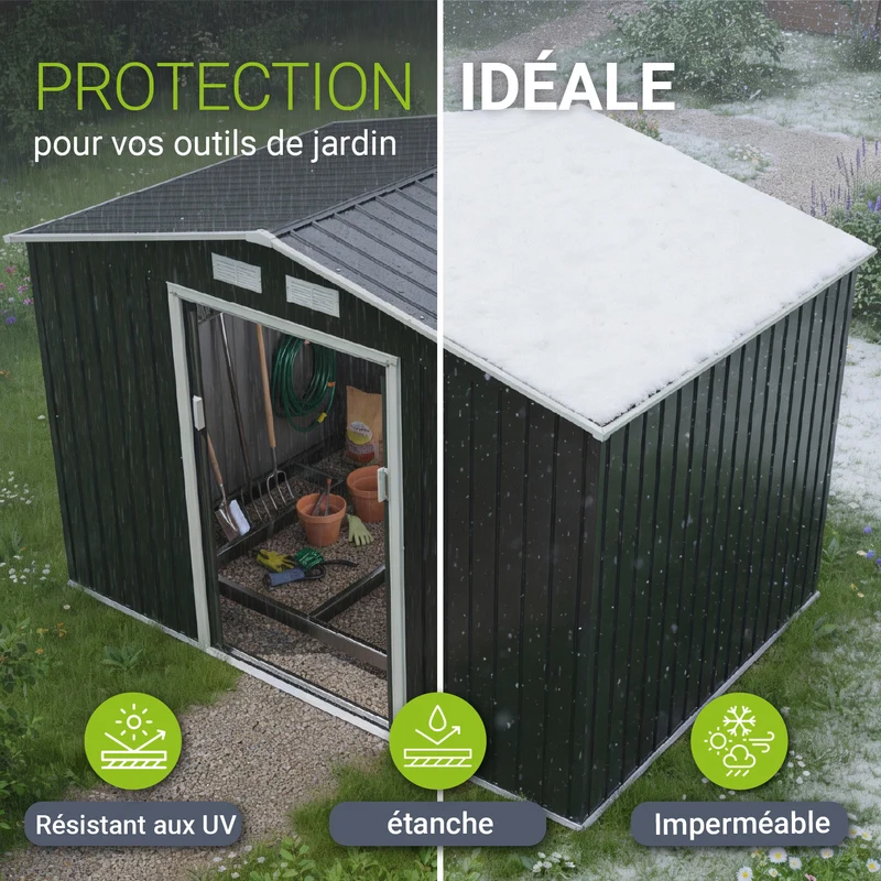 Abri à outils en métal