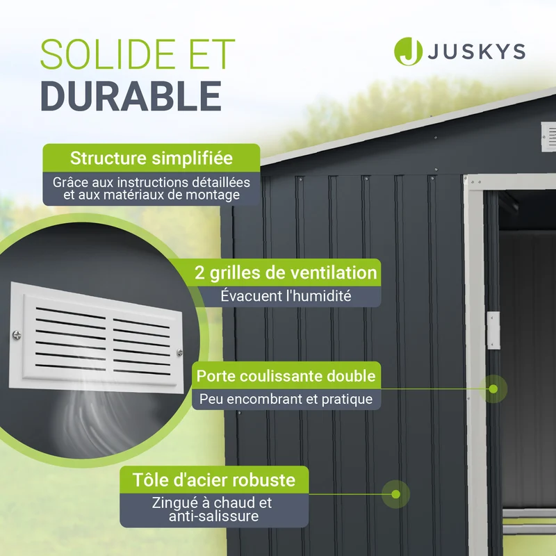 Abri à outils en métal