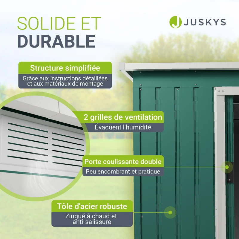 Abri à outils en métal