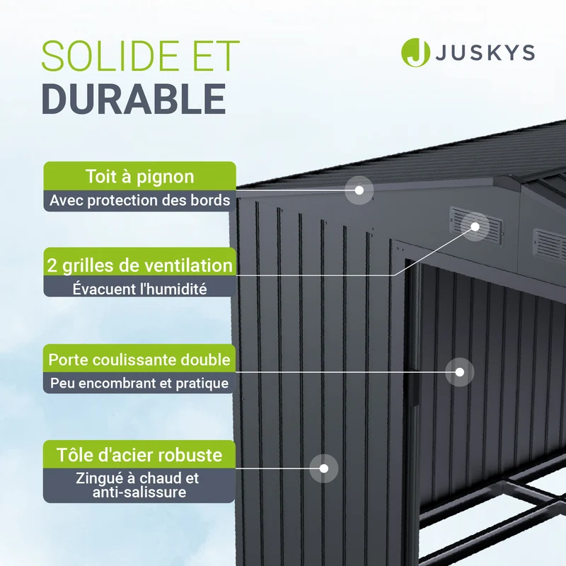 Abri à outils en métal