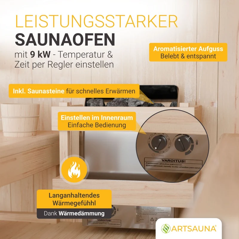 Sauna finlandais Fjora L