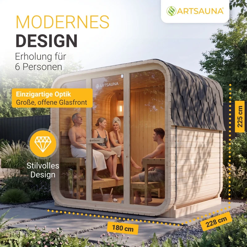 Sauna finlandais Fjora L