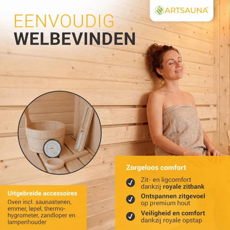 Sauna finlandais Fjora L