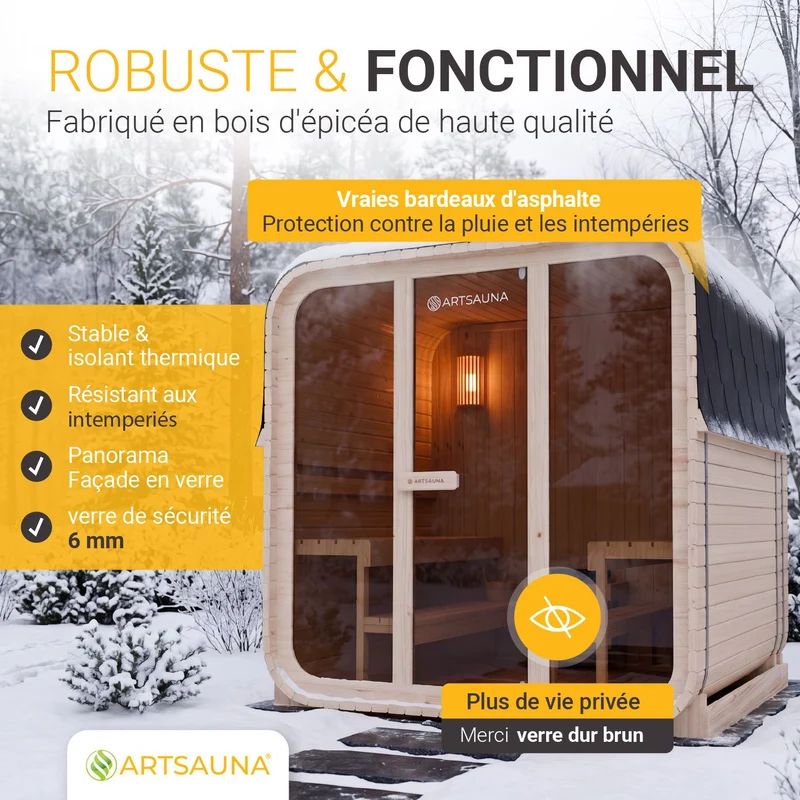 Sauna finlandais Fjora L
