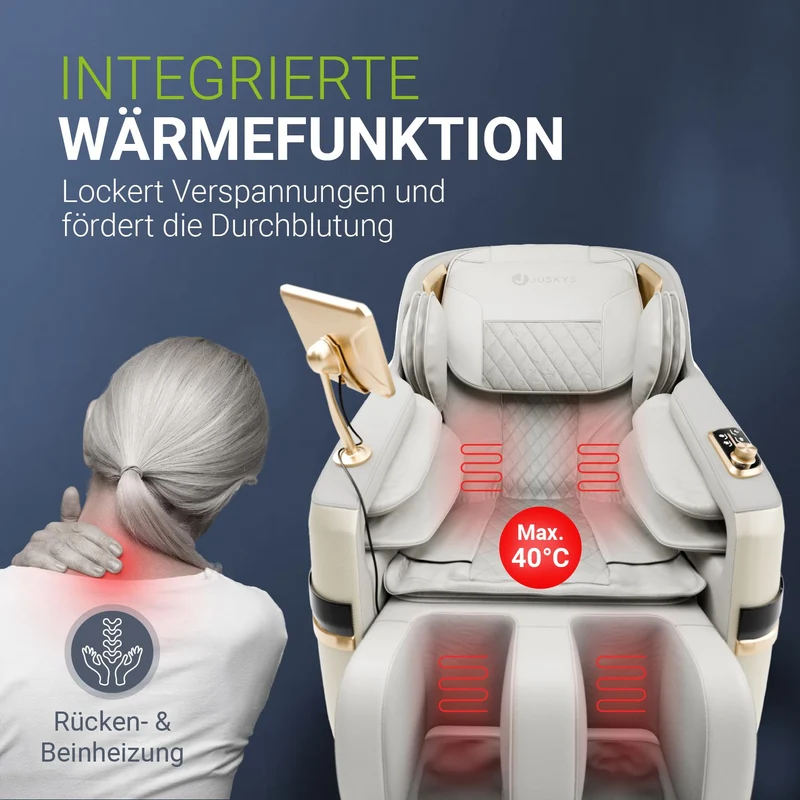 Fauteuil de massage Naxos – chauffage et Bluetooth